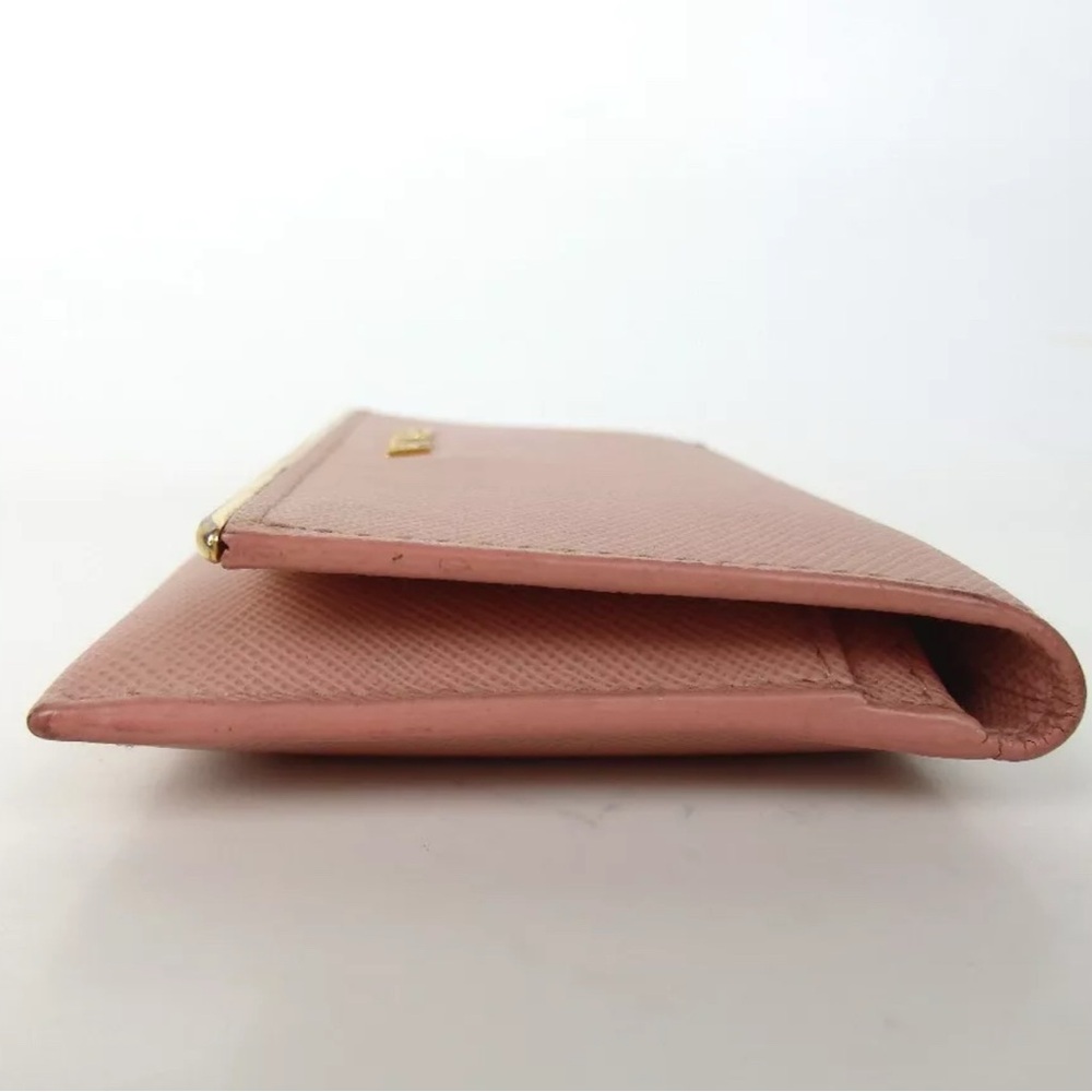 PRADA SAFFIANO LIGHT PINK COLOR NWOT  COMPACT WALLET - Picture 5 of 11